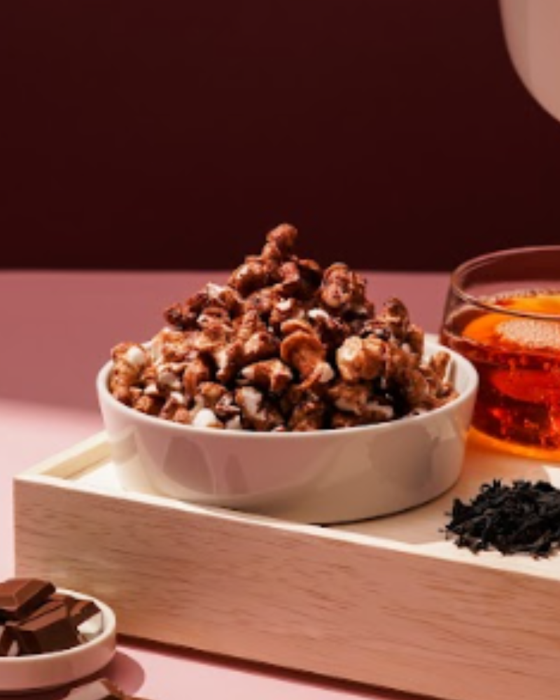 Assam Tea Chocolate Flavored Rice Popcorn