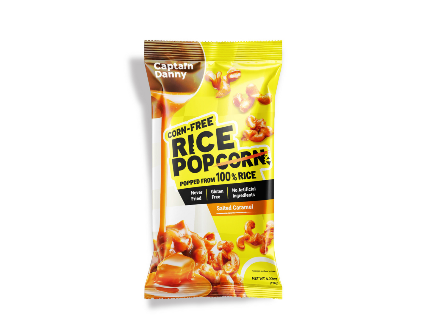 Salted Caramel Flavored Rice Popcorn